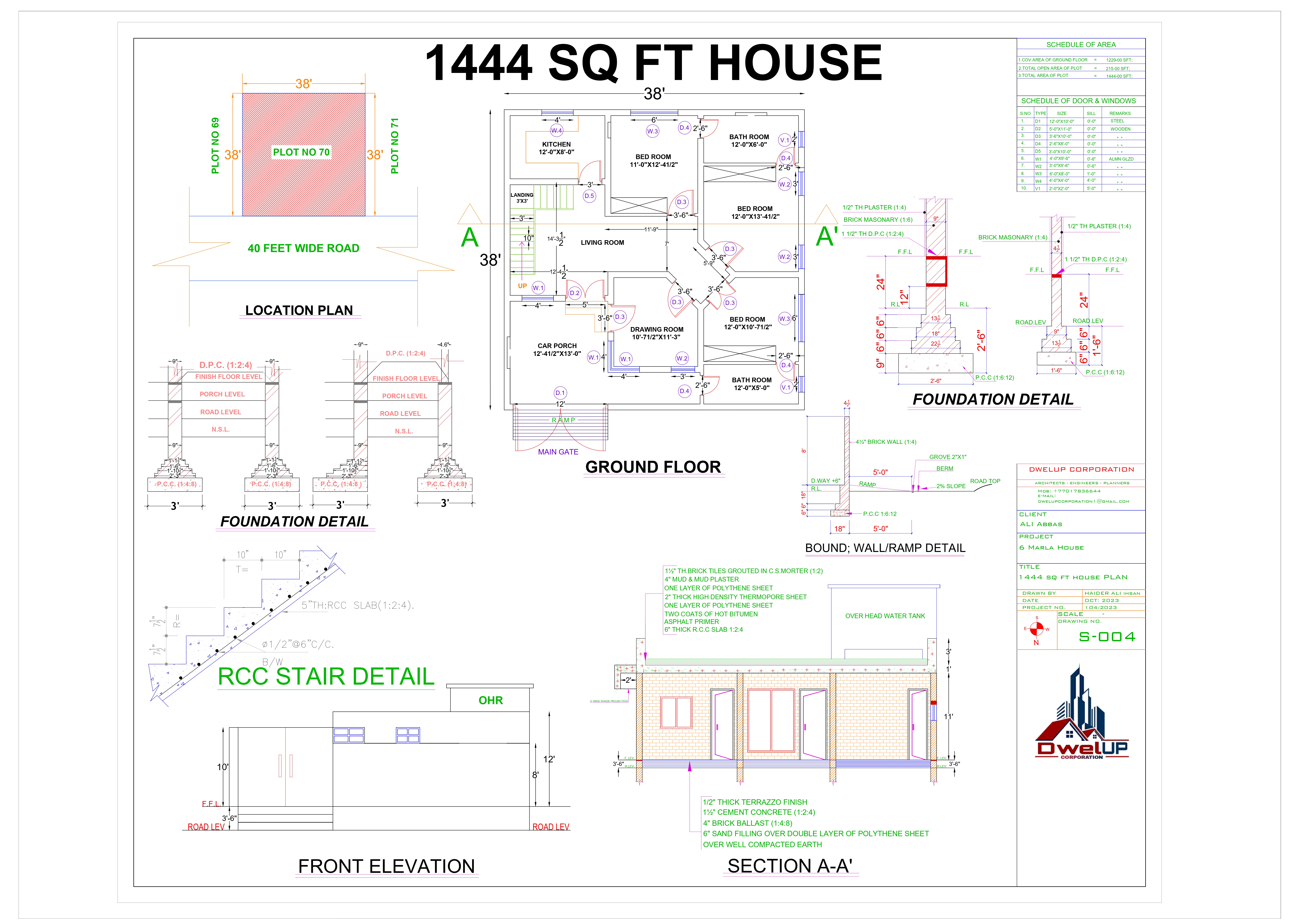 1444 SQ FT House Plan