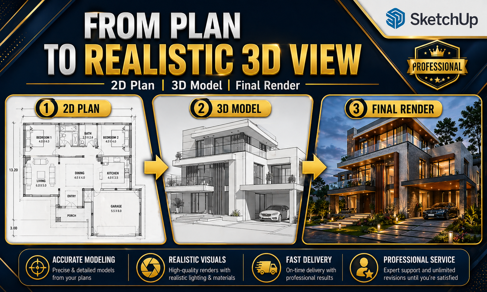 3D Architectural Modeling — sample 3