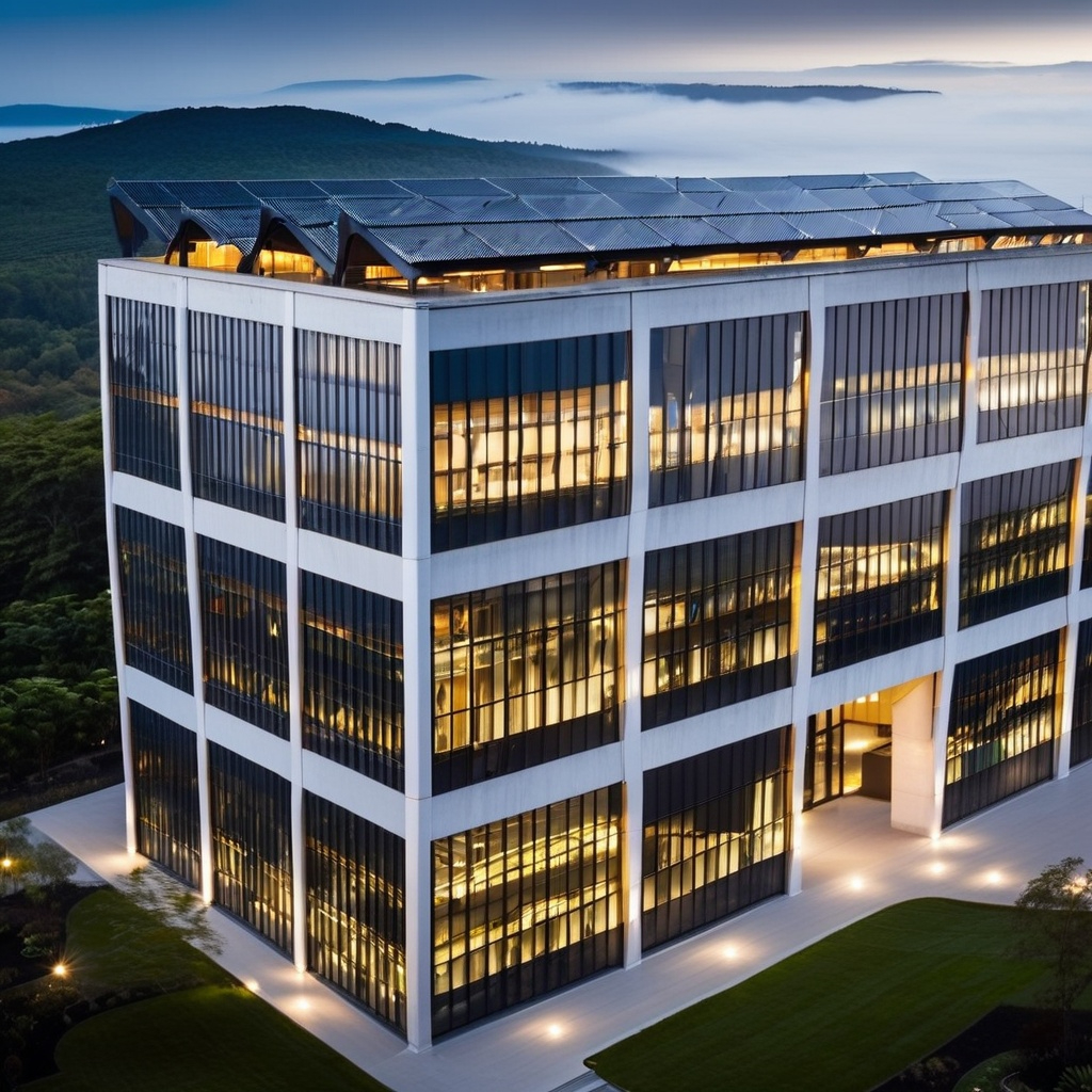 Modern Office Building 3D Modeling