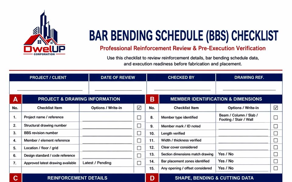 Bar Bending Schedule preview thumbnail